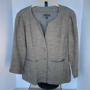 Eileen Fisher Women's Textured Gray Blazer